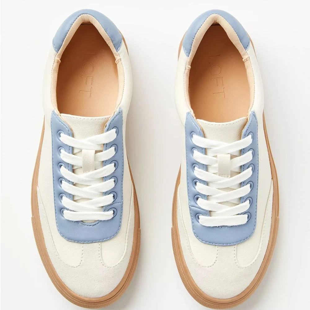 LOFT Varsity Lace Up Sneakers - Picture 3 of 8